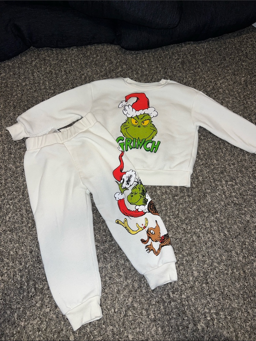 Grinch sweat suit from target